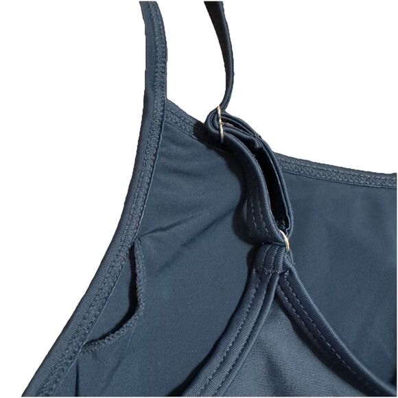 The Upside Revolve Solid Natacha Sports Bra Size US 8 Blue Stretch Athleisure - Picture 3 of 6